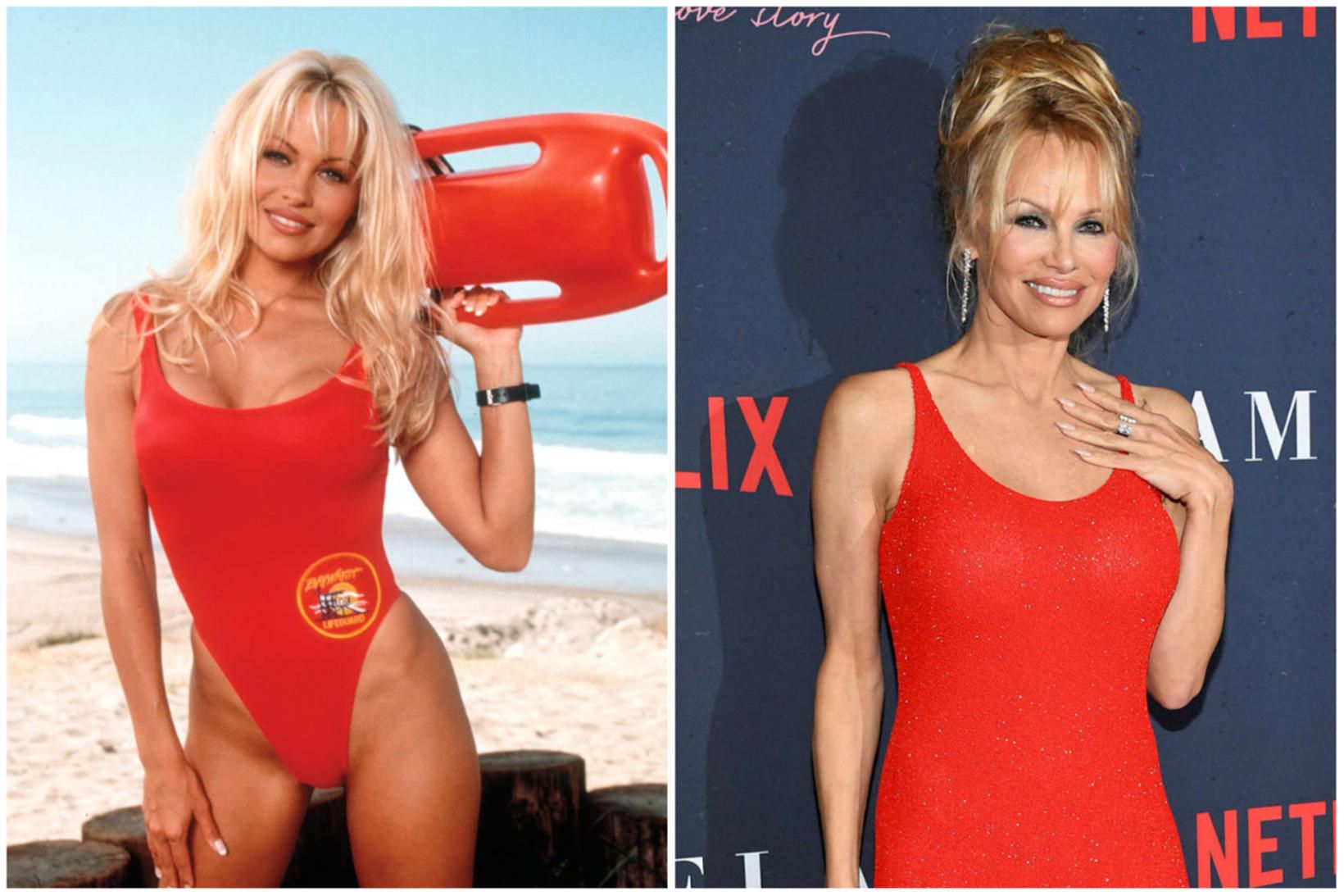 Leikkonan Pamela Anderson segist enn passa í sundbolinn fræga sem …