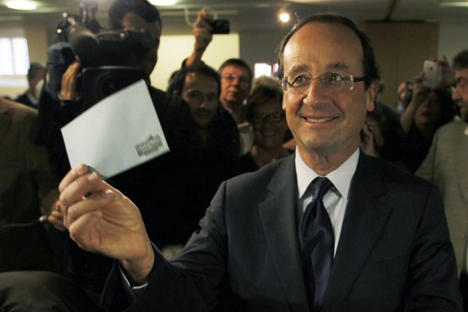 Francois Hollande, forsetaframbjóðandi franskra sósíalista.