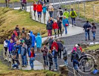 Erlendir ferðamenn við Gullfoss