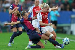 Irene Paredes í leik mðe Barcelona gegn Arsenal í Meistaradeild Evrópu.
