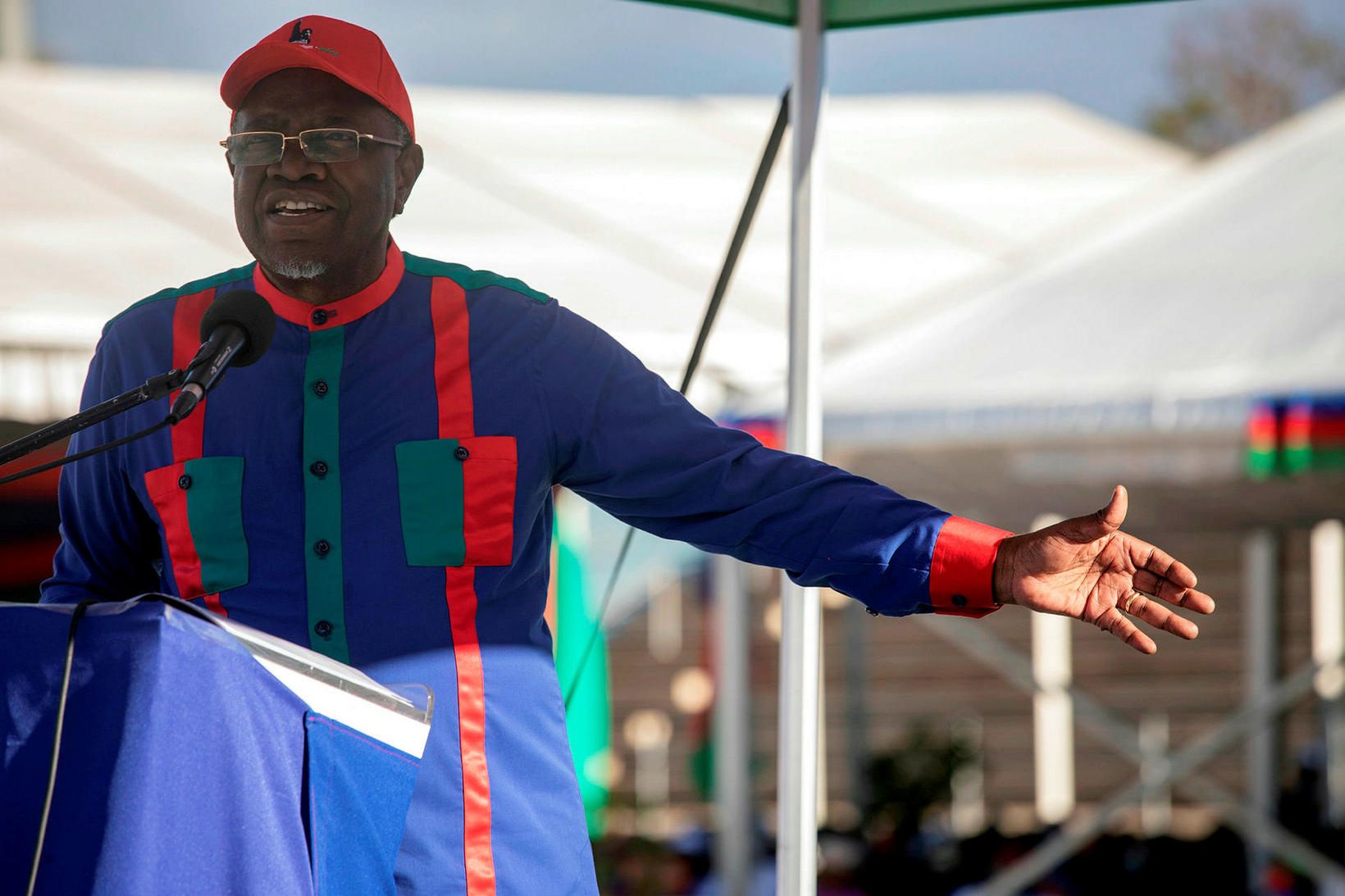 Hage Gottfried Geingob, forseti Namibíu og leiðtogi SWAPO.
