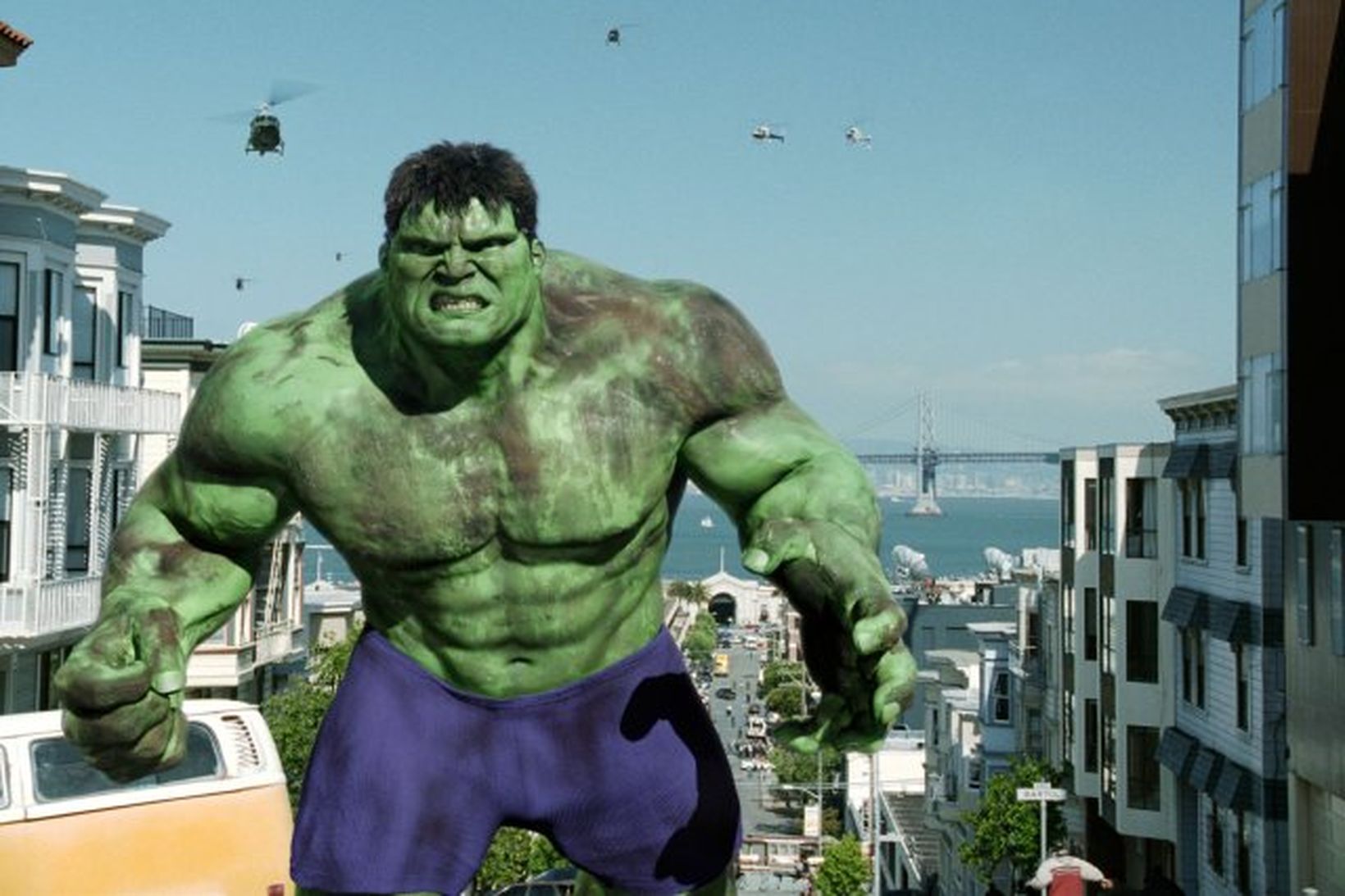 Svona leit Hulk út í mynd Ang Lee frá 2003