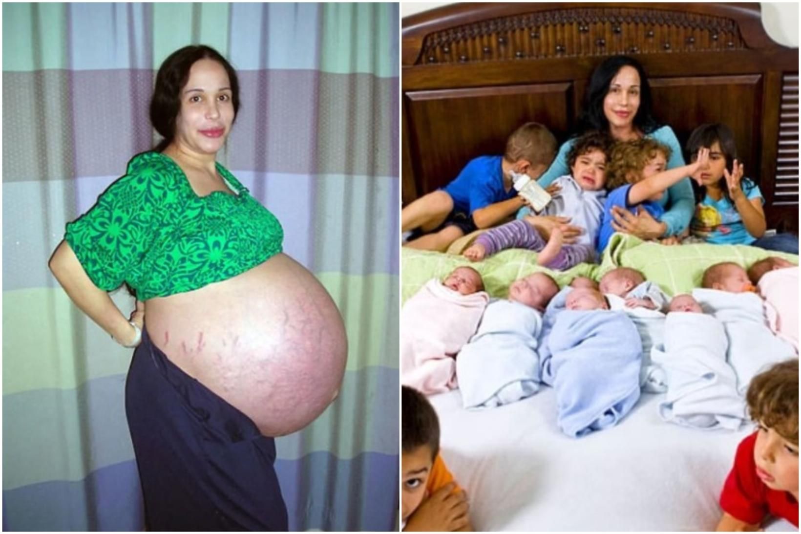 Nadya Suleman var í harðlega gagn­rýnd fyr­ir að hafa gengið …