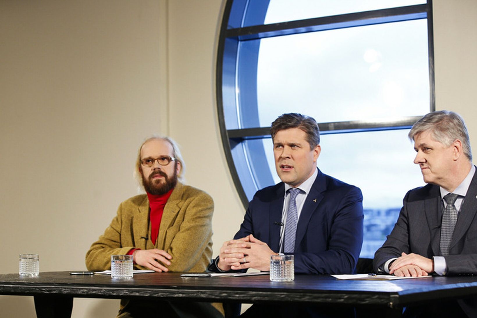 Óttarr Proppé, Bjarni Benediktsson og Benedikt Jóhannesson forystumenn nýrrar ríkisstjórnar.