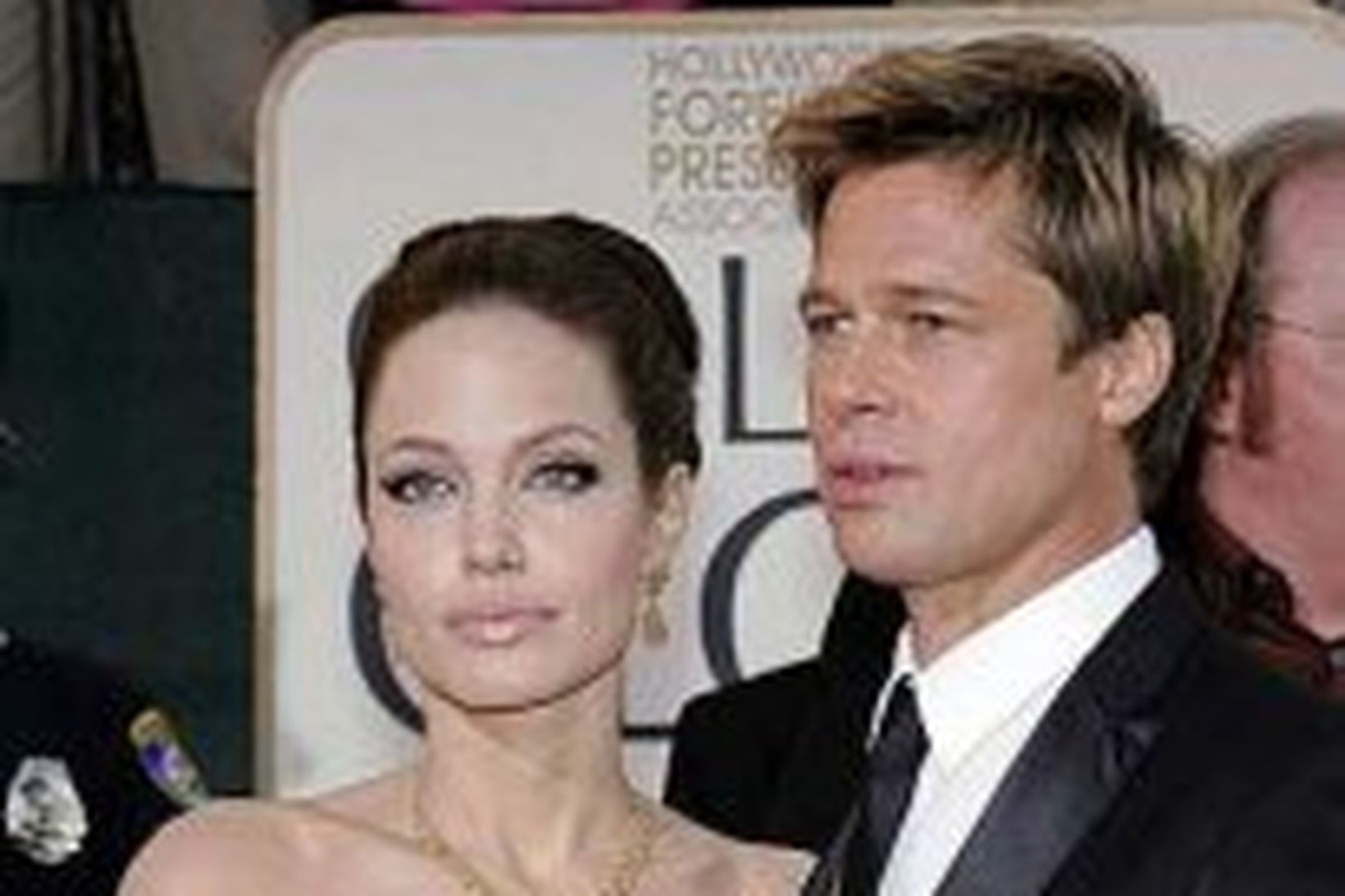 Brad Pitt og unnusta hans grannvaxin, Angelina Jolie.