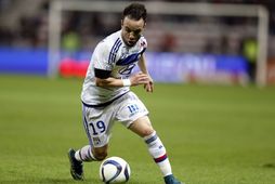 Mathieu Valbuena í leik með félagsliði sínu Lyon.