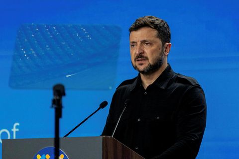 Volodimír Selenskí Úkraínuforseti.