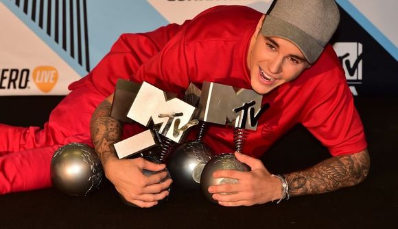Bieber var stjarna kvöldsins