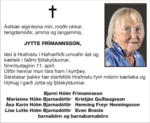 Jytte Frímannsson,
