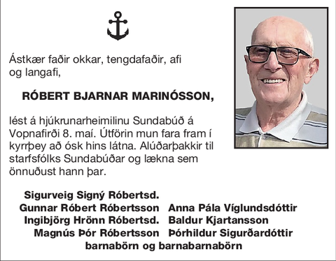 Róbert Bjarnar Marinósson,