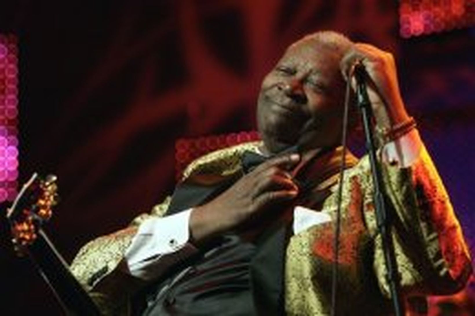 BB King var í essinu sínu á Montreux-djasshátíðinni á mánudagskvöld.