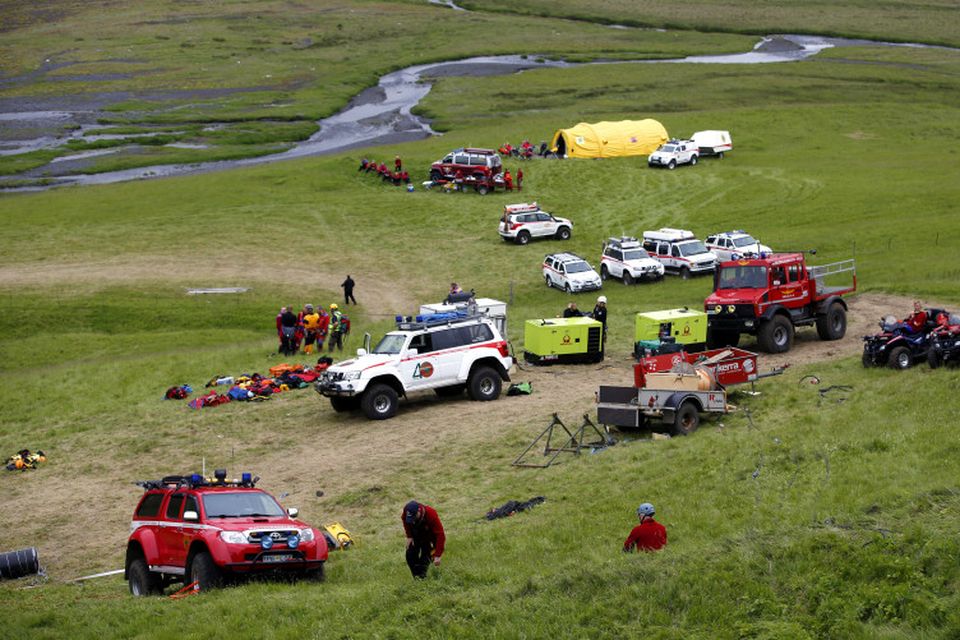 Leitað í Bleiksárgljúfri laugardaginn 28. júní 2014