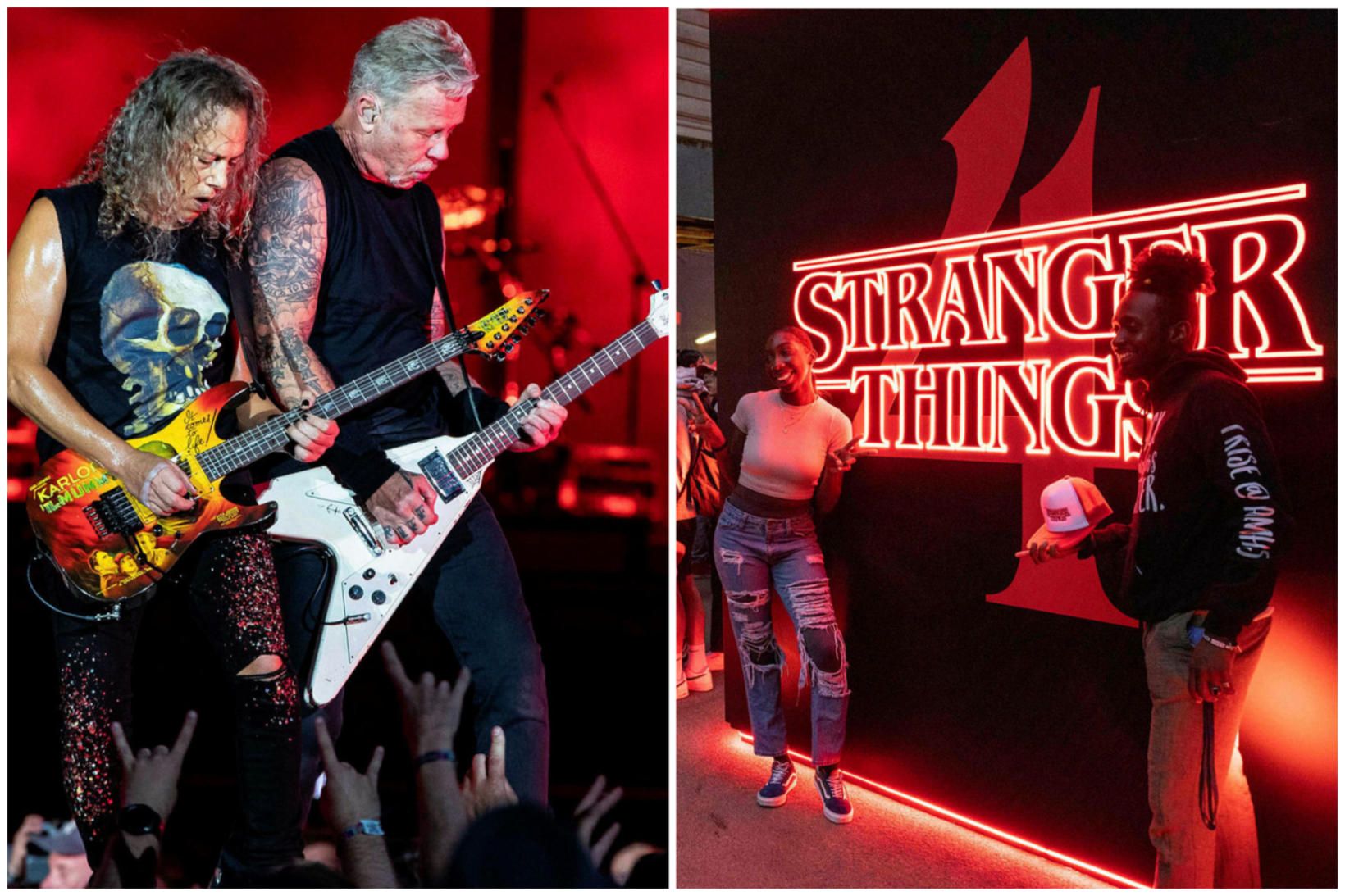 Liðsmenn Metallica senda höfundum Stranger Things hlýjar kveðjur.
