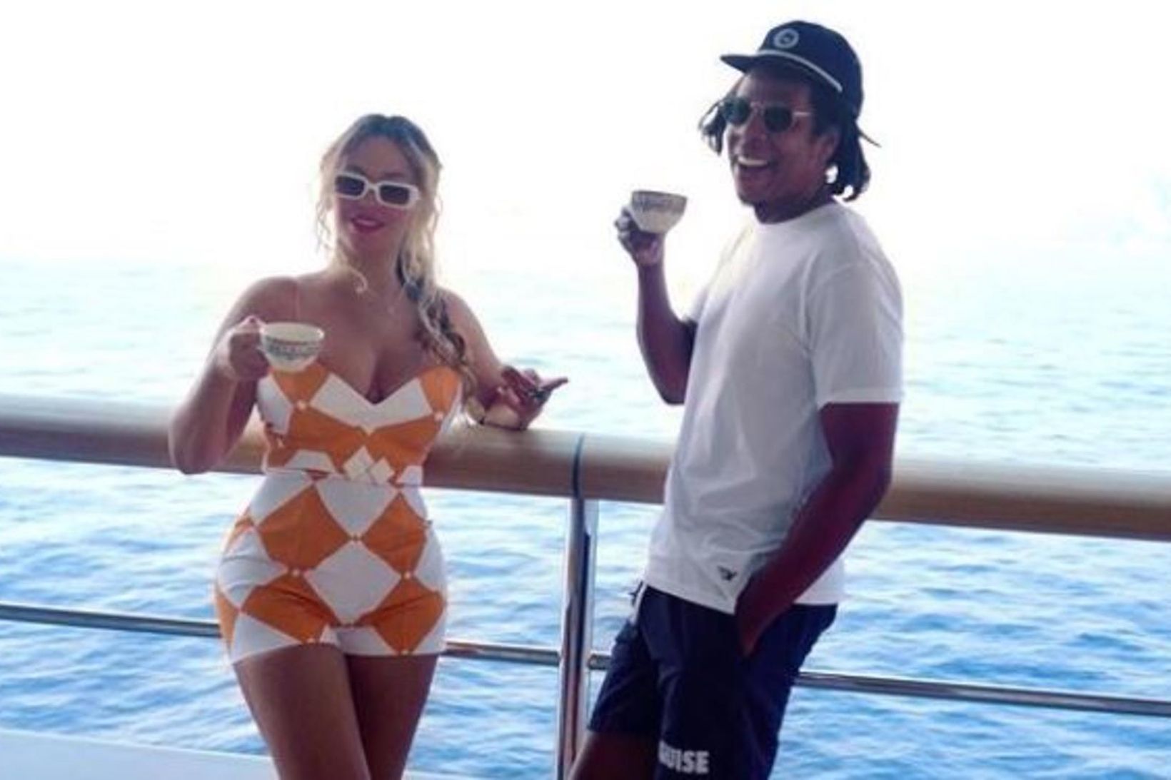 Beyoncé og Jay-Z eru í fríi í Evrópu.