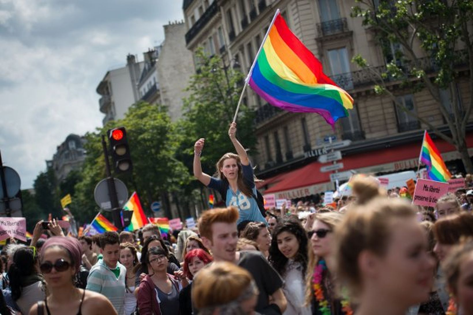Frá Gay Pride í París.