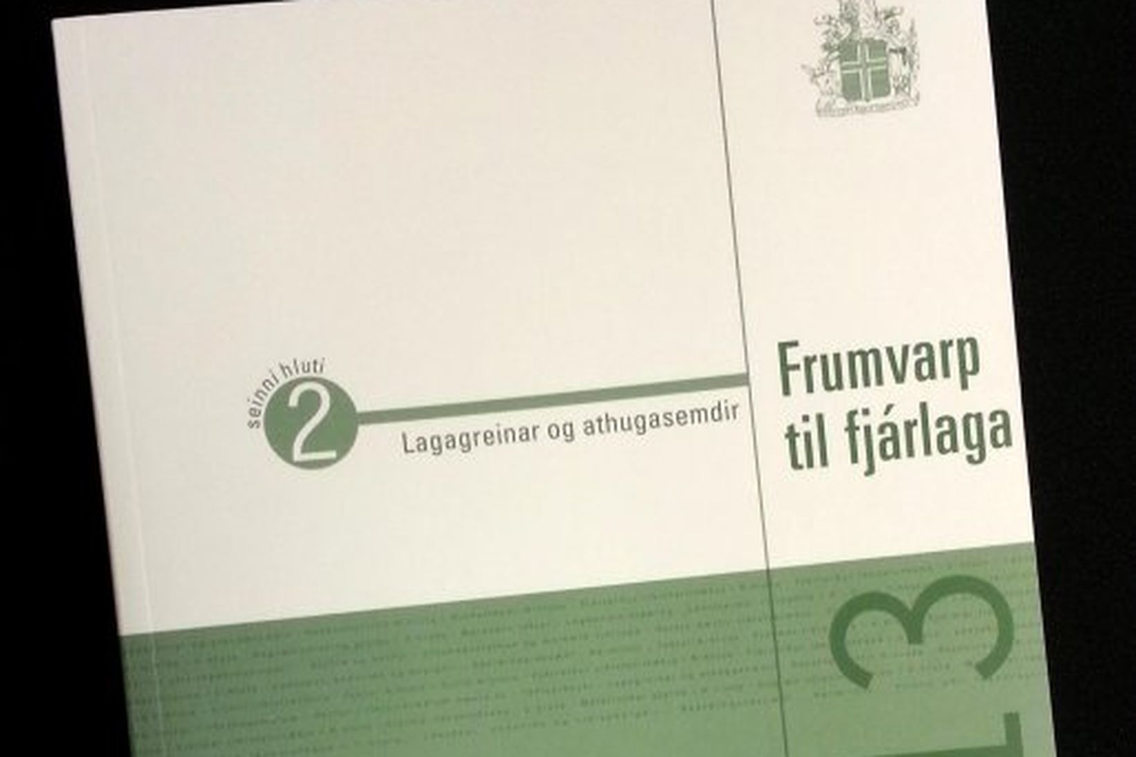 Fjárlagafrumvarpið 2013.