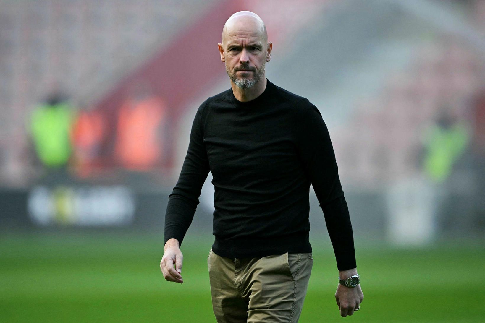 Erik ten Hag, knattspyrnustjóri Manchester United, kvartaði sáran undan fjölda …