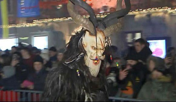 Krampus-skrúðgangan er stórfurðulegur viðburður