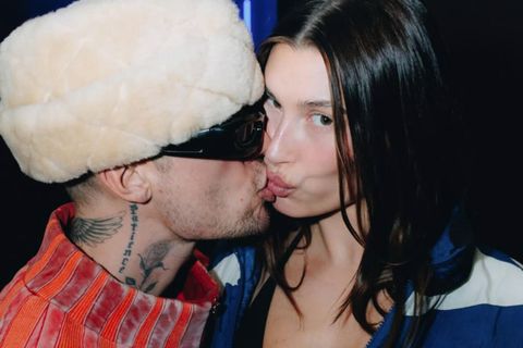 Bieber-hjónin: Justin Bieber og Hailey Bieber.