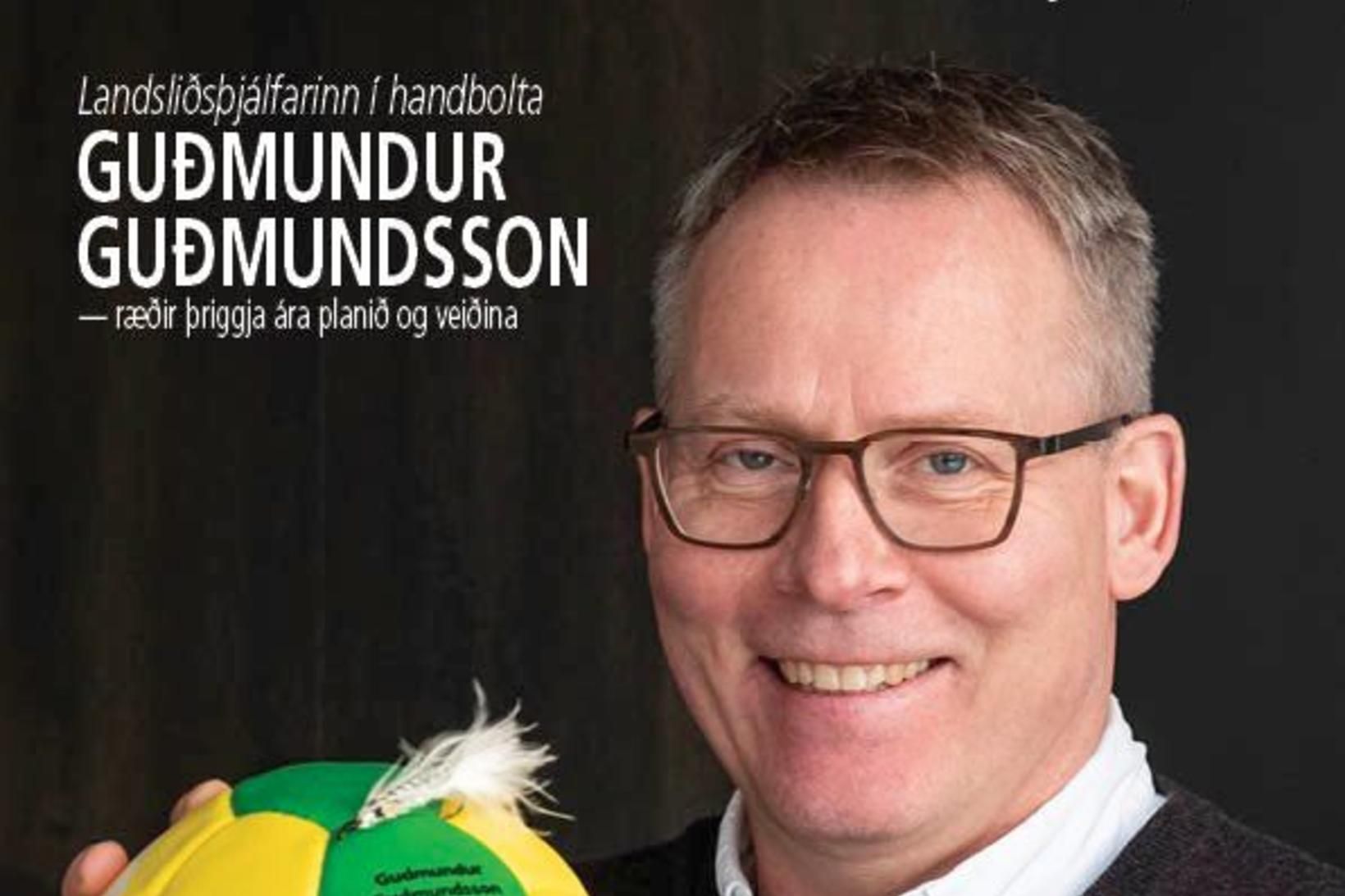 Guðmundur Guðmundsson var á forsíðu Sportveiðiblaðsins fyrir HM í janúar …