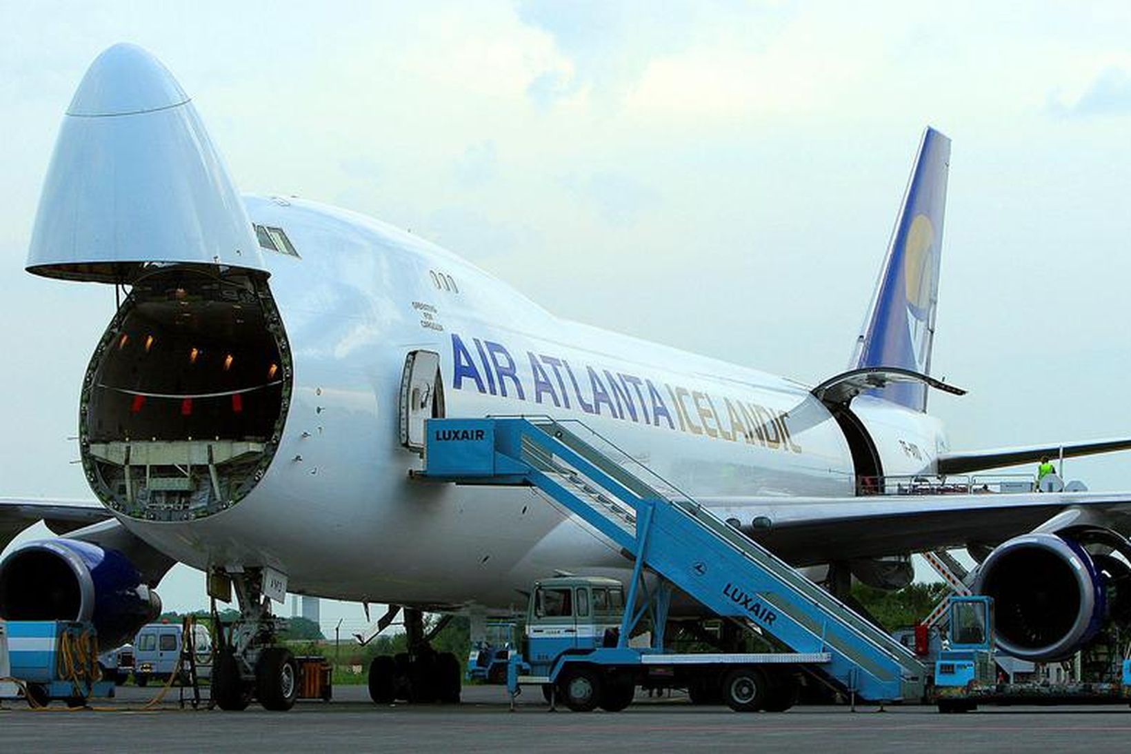 Vöruflutningaþota Air Atlanta af gerðinni Boeing 747-400.