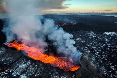 The Holuhraun eruption lasted from August 31, 2014, till February 27, 2015.