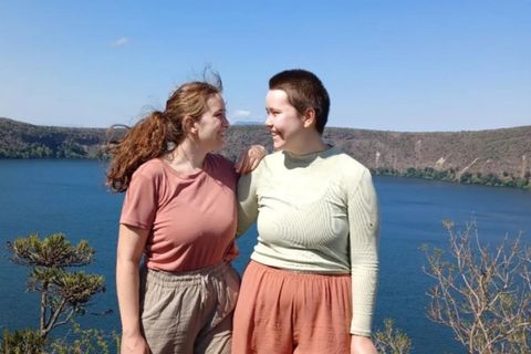 Erla Guðrún Egilsdóttir and Andrea Heimisdóttir were attacked on Lion's Heads mountain in Cape Town yesterday.