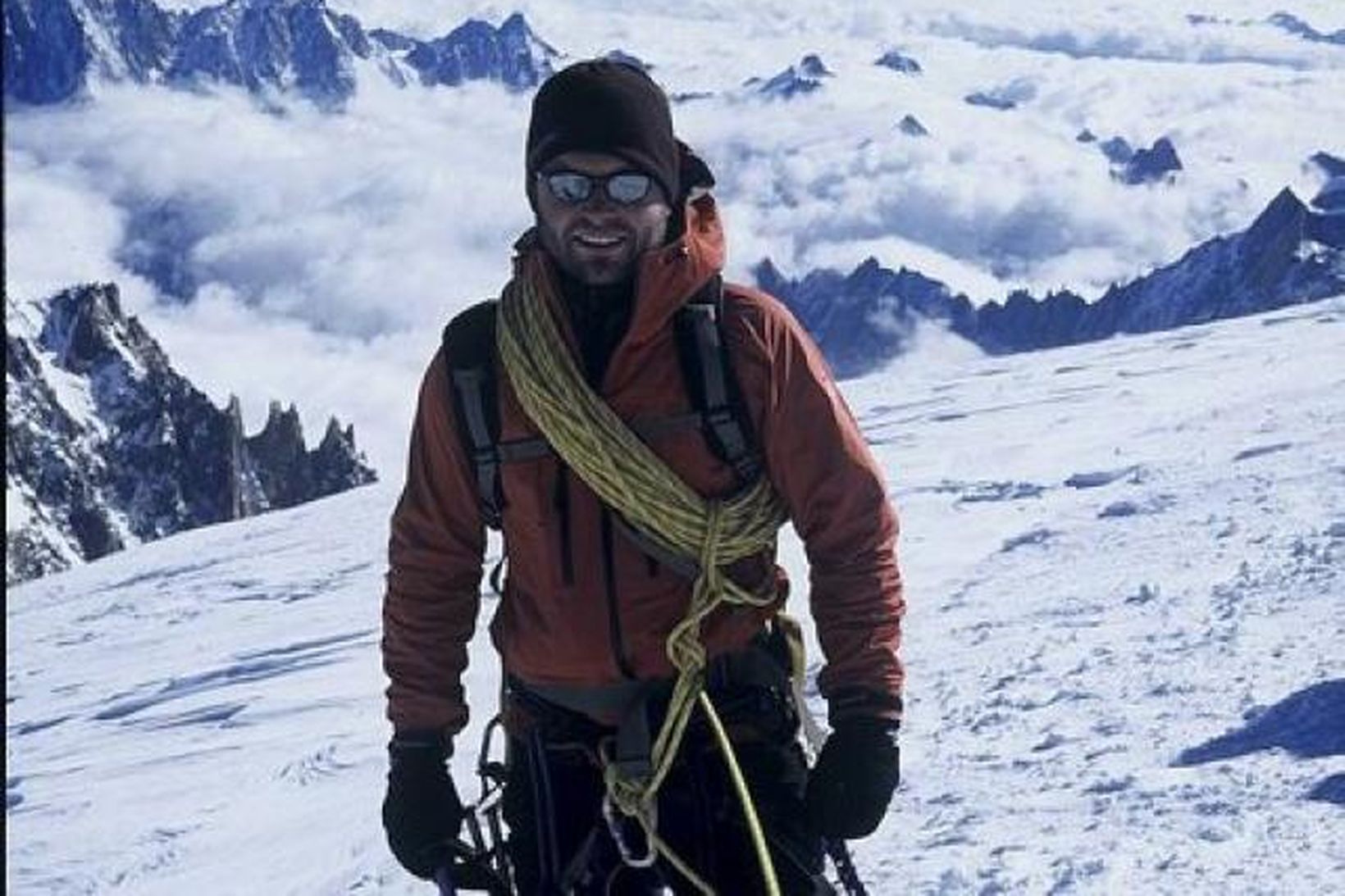 Haraldur Örn Ólafsson á Mont Blanc.