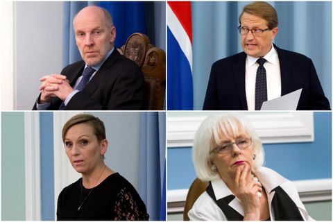 Steingrímur J. Sigfússon, Birgir Ármannsson, Unnur Brá Konráðsdóttir og Jóhanna Sigurðardóttir ræddu við Morgunblaðið um …