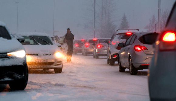 Mikið um harða árekstra í „núll skyggni“