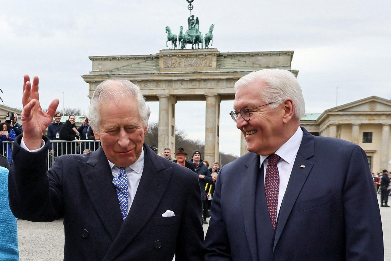 Karl III Bretakonungur og Frank-Walter Steinmeier hittust í dag við …