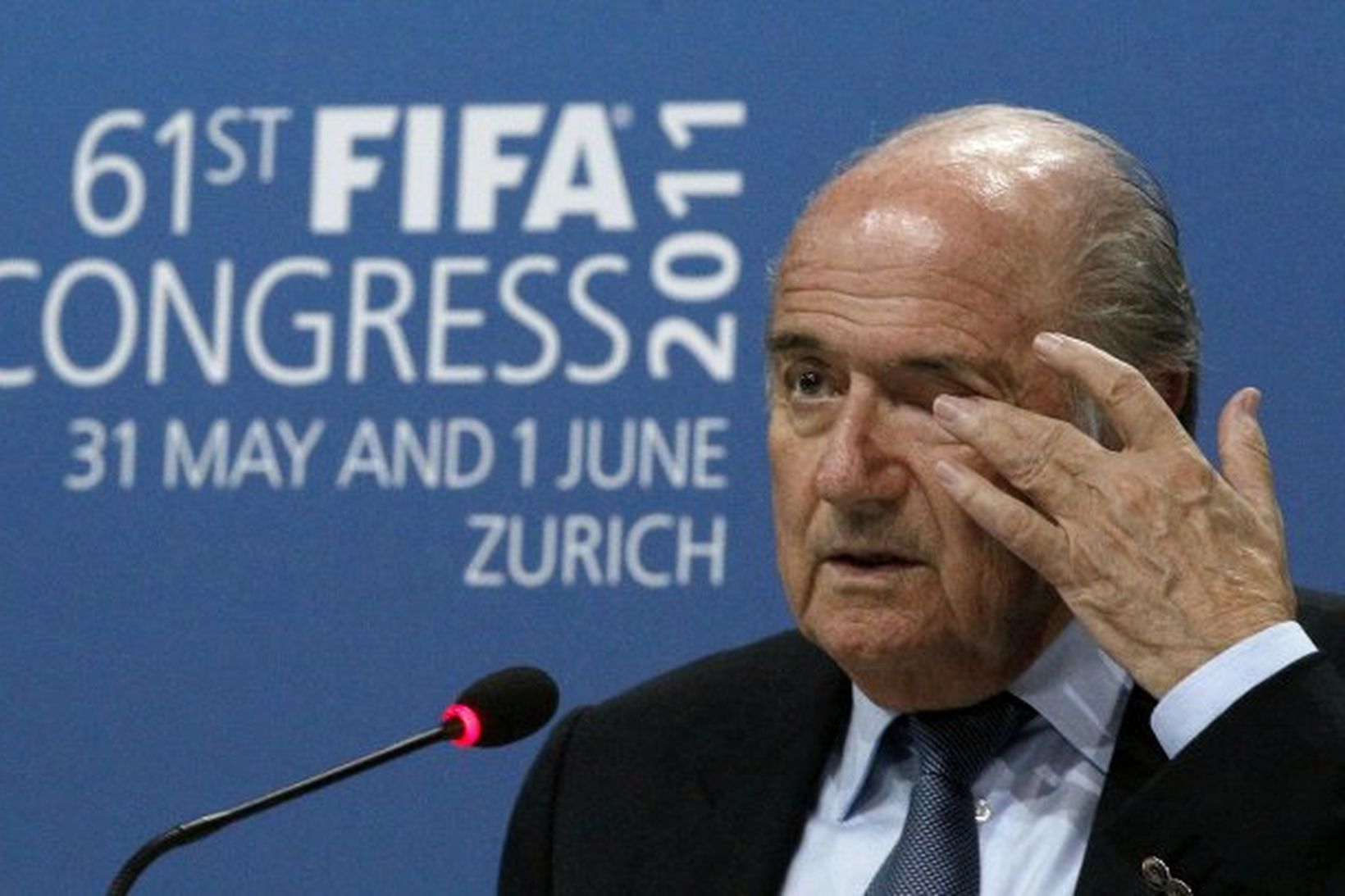 Sepp Blatter forseti Alþjóða knattspyrnusambandsins, FIFA.