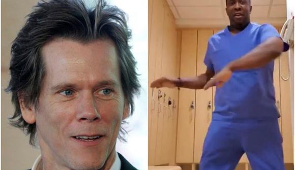 Tók dansspor eftir spítalavakt og gladdi Kevin Bacon