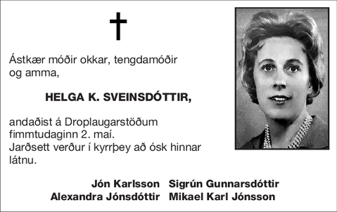 Helga K. Sveinsdóttir,