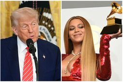 Donald Trump Bandaríkjaforseti hefur lengi eldað grátt silfur við Hollywoodstjörnur á borð við Beyonce.