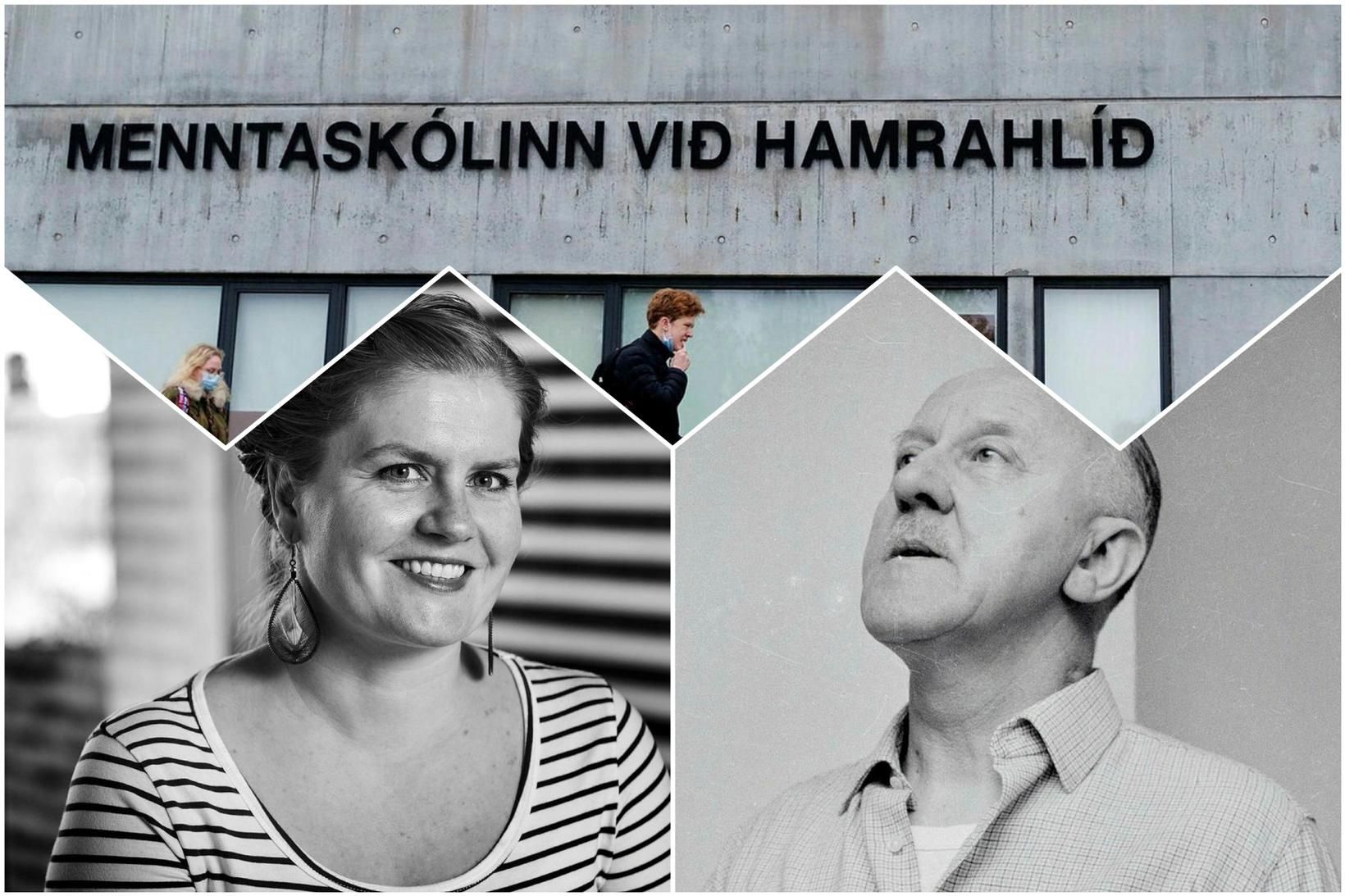 Innhólfin fylltust af öskrandi nemendum