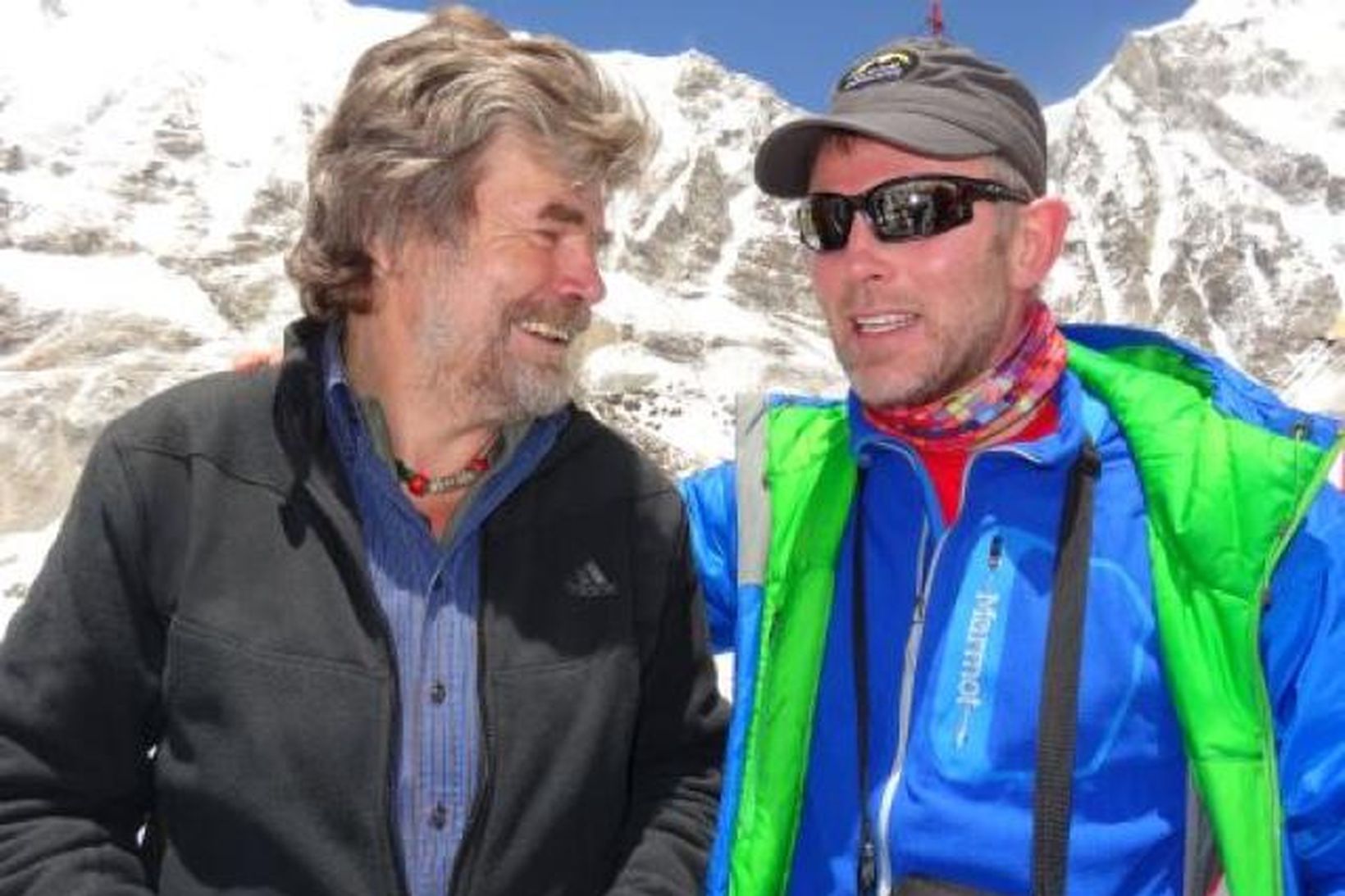 Reinhold Messner ásamt Ingólfi Geir Gissurarsyni. Mynd fengin af ferðabloggi …