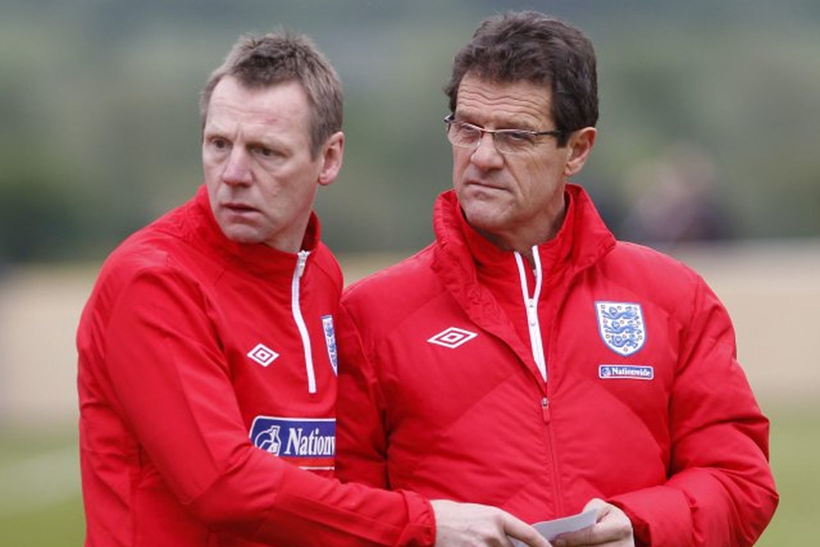 Stuart Pearce ásamt Fabio Capello.