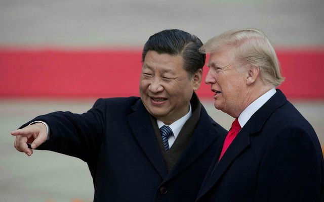Xi Jinping, forseti Kína, og Donald Trump Bandaríkjaforseti.