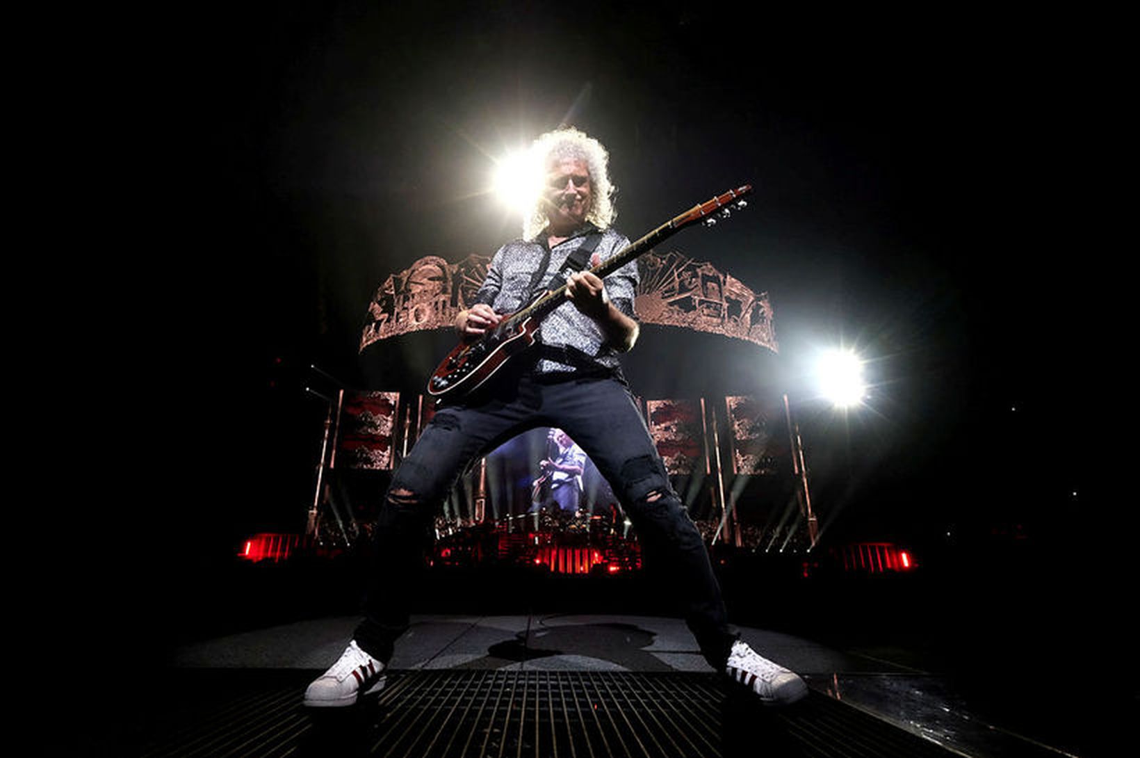 Brian May fékk vægt heilablóðfall