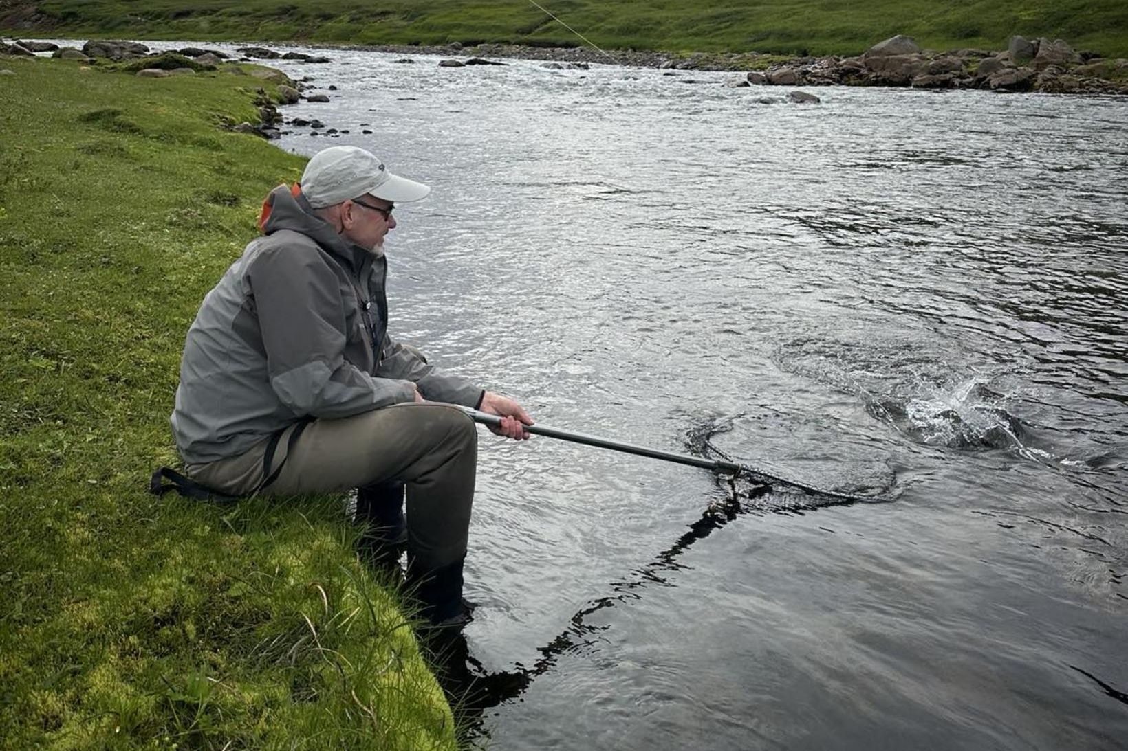 Háfun undirbúin í Svalbarðsá í vikunni. 97 laxa gaf síðasta …