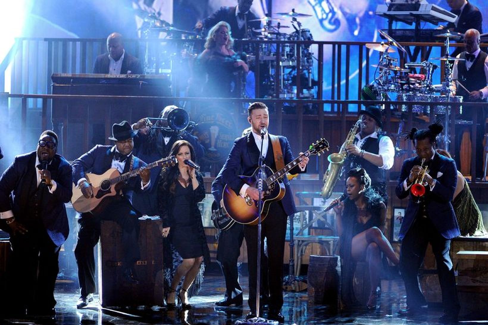 Justin Timberlake á sviði í Los Angeles í nóvember sl.