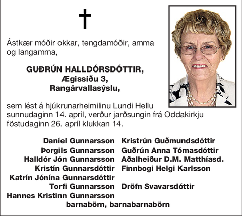 Guðrún Halldórsdóttir,