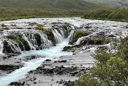 The accident occurred at Brúarfoss waterfall which is a popular tourist destination.