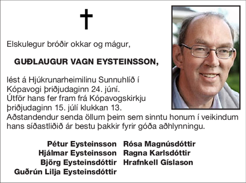 Guðlaugur Vagn Eysteinsson,