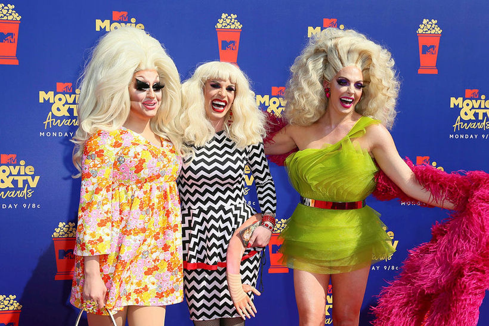 Trixie Mattel, Katya Zamolodchikova og Alyssa Edwards glæsilegar.