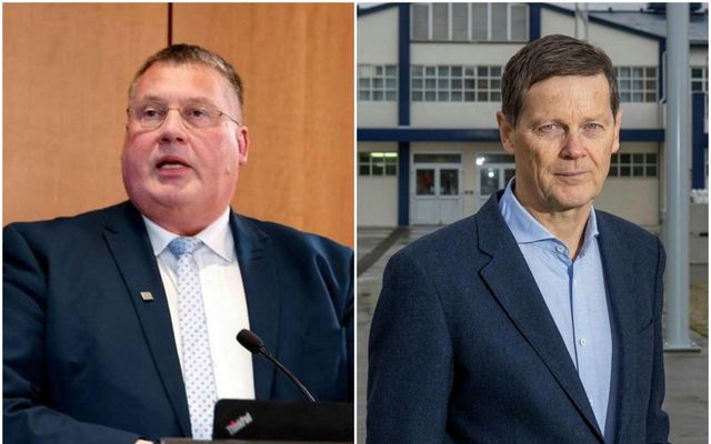 Ólafur Þór Hauksson héraðssaksóknari og Þorsteinn Már Baldvinsson, fyrrverandi forstjóri Samherja.