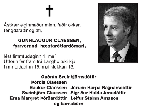 Gunnlaugur Claessen,