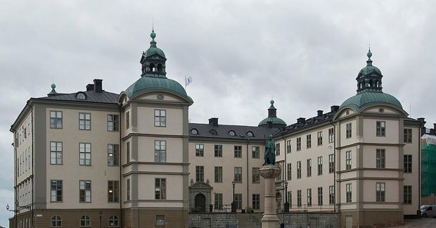 Húsakynni Svea hovrätt í Stokkhólmi þar sem nítján ára gamall maður hlaut í dag fjórtán …