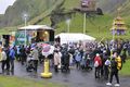 Setningarathöfn Fjöldi fólks safnaðist saman við setningarathöfn Þjóðhátíðar í Vestmannaeyjum í gær en Hörður Orri Grettisson setti hátíðina,